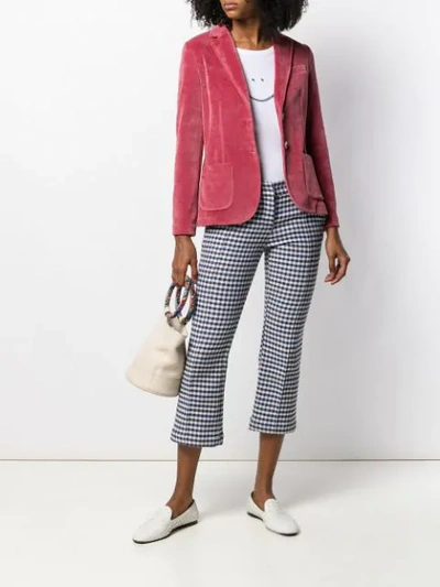 Shop Circolo 1901 Classic Fitted Blazer In Pink