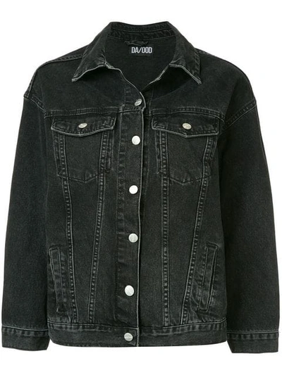 Shop Dalood Classic Denim Jacket In Black