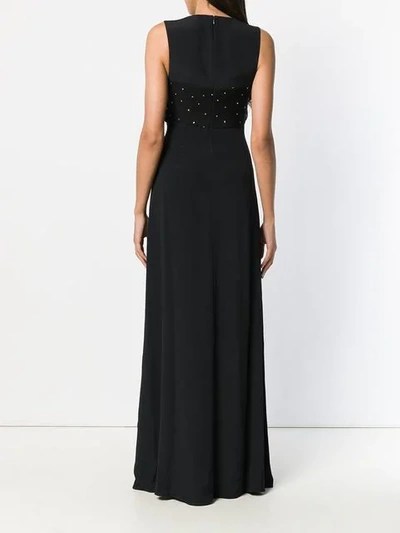 Shop N°21 Ruched-bodice Dress In Black