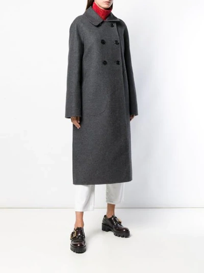 Shop Sofie D'hoore Commit Long Coat In Grey