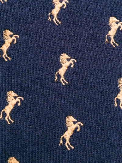 Shop Chloé Horse Embroidered Sweater Vest In Blue