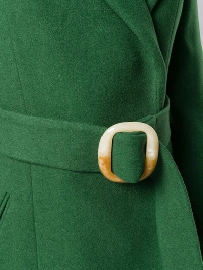 Shop Materiel Belted Wrap Overcoat In Green