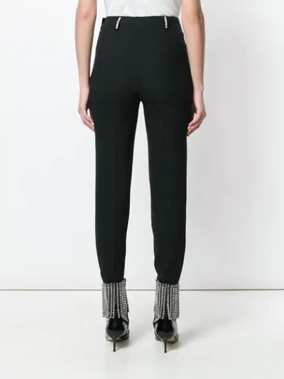 Shop Christopher Kane Crystal Tailored Trousers In Black