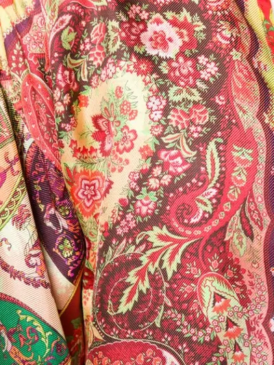 Shop Etro Flared Sleeve Jacket In 600 Multicolor