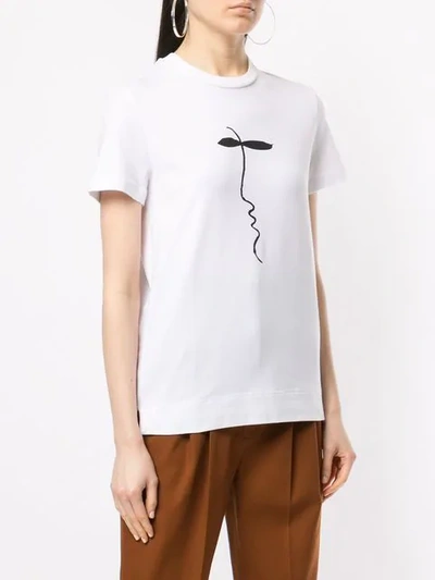Shop Nehera Galanda Face Print T-shirt - White