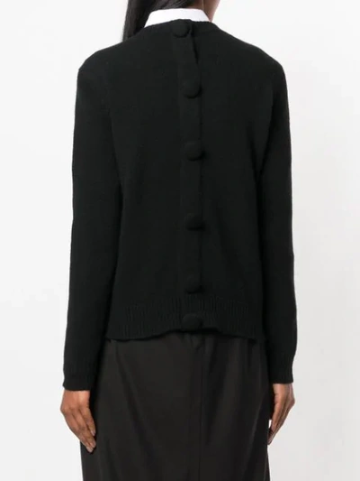 Shop Marc Jacobs Embellished Fitted Sweater In Black