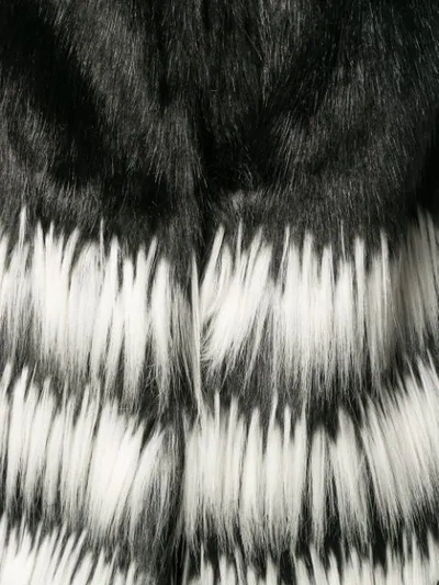 Shop Twinset Long Faux-fur Gilet In Black