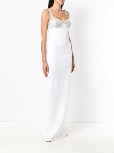 Shop Michael Kors Stud Embellished Dress In White