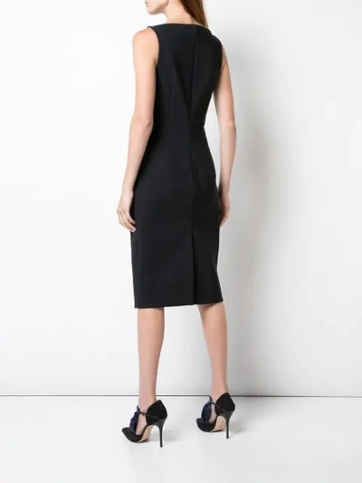 Shop Adam Lippes Fitted Mid-length Dress In Black