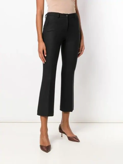 Shop Pt01 Jaine Cropped Trousers In Black
