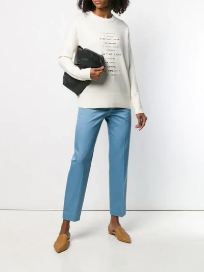 Shop Theory Tailored Cropped Trousers In Blue