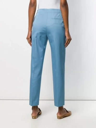 Shop Theory Tailored Cropped Trousers In Blue