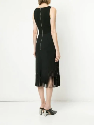 Shop Dion Lee Perf Mirror Dress In Black