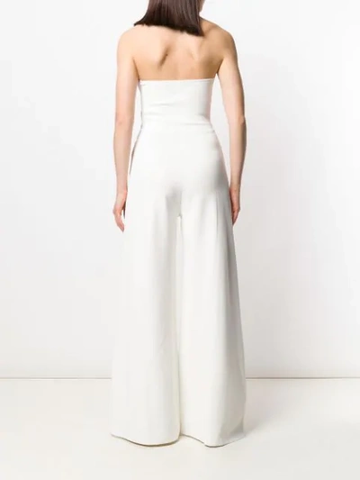 Shop Stella Mccartney Shawl Front Jumpsuit In White