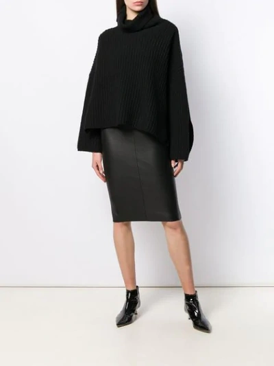 Shop Drome Pencil Skirt In Black