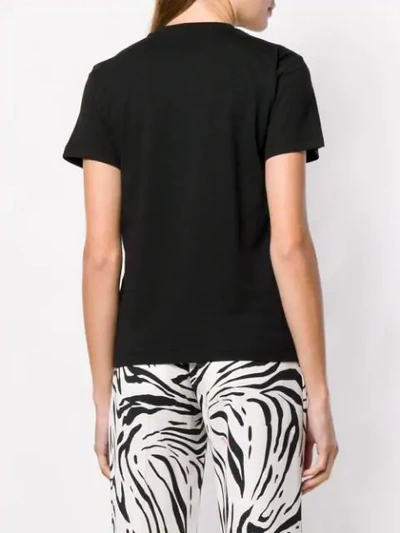 Shop Msgm Logo T-shirt In Black