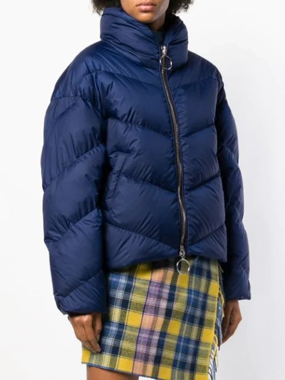 Shop Ienki Ienki Oversized Puffer Jacket In Blue