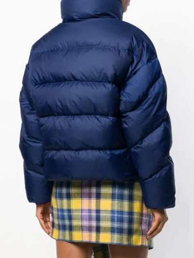 Shop Ienki Ienki Oversized Puffer Jacket In Blue