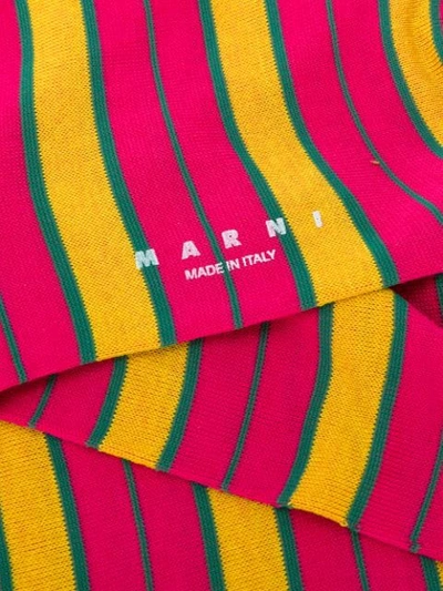 Shop Marni Striped Socks In Rgc56 Starlight Pink