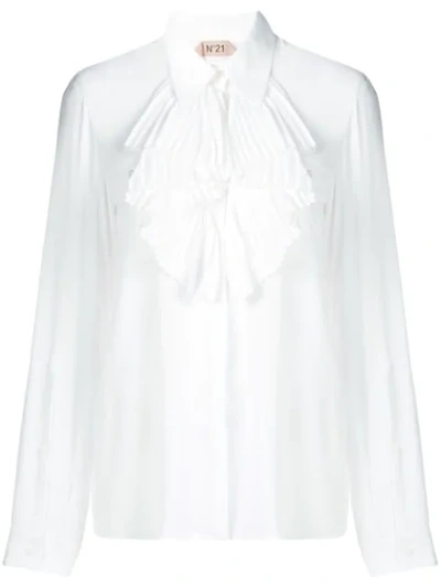 Nº21 FRILLS BLOUSE - 白色