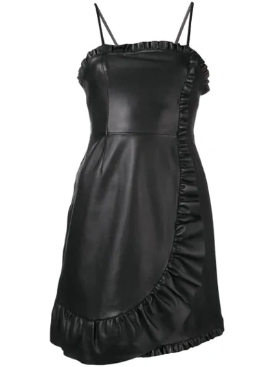 Shop Alexa Chung Frill Trim Mini Dress In Black