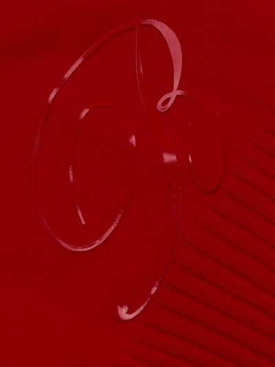 Shop Blumarine Cut-out Detail Jumper In Red