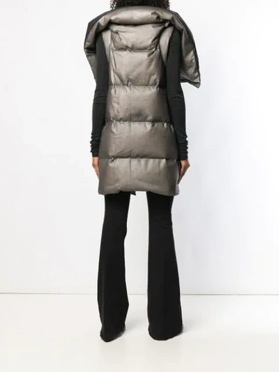 Shop Isaac Sellam Experience Contrast Padded Jacket - Black
