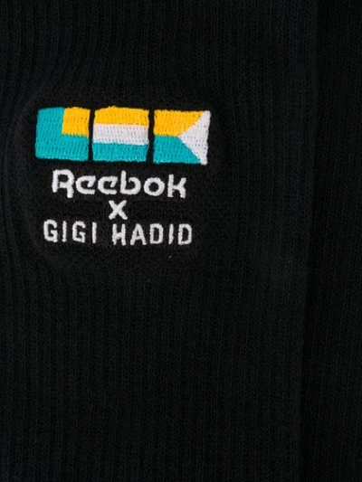 Shop Reebok X Gigi Hadid Logo Socks - Black