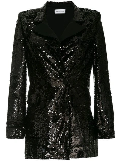 Shop 16arlington Sequinned Blazer In Black