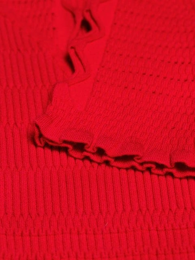 Shop Kenzo Cut-detail Shift Dress In Red
