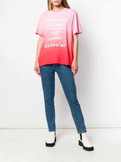 Shop Proenza Schouler Tie-dye T-shirt In Pink
