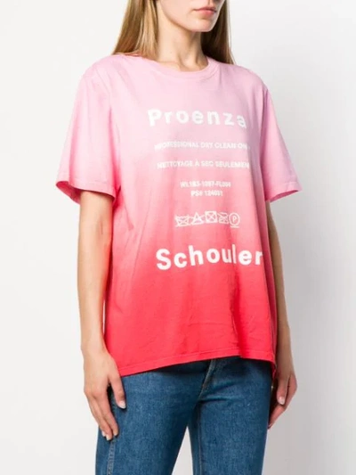 Shop Proenza Schouler Tie-dye T-shirt In Pink