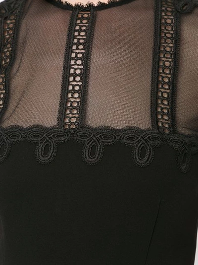 Shop Jonathan Simkhai Guipure Lace Mini Dress In Black