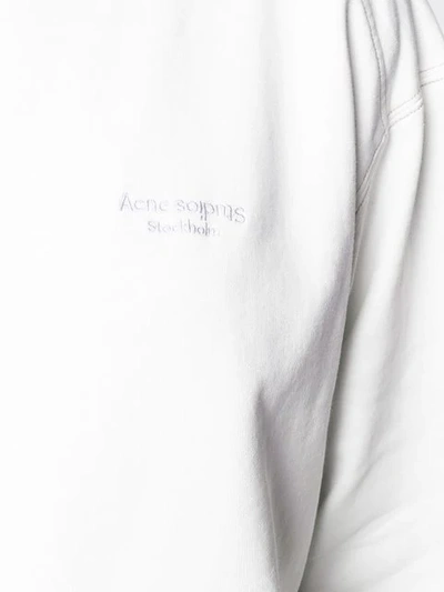Shop Acne Studios Hooded Sweatshirt In White