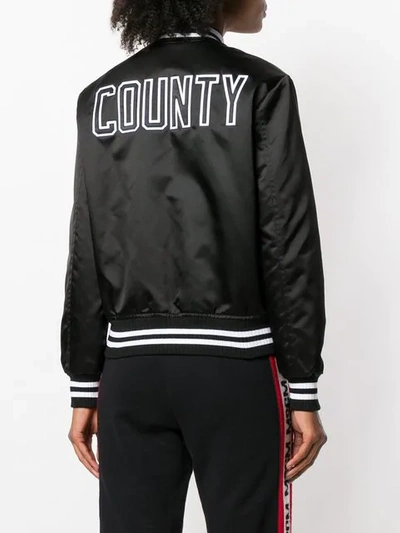 Marcelo Burlon LA Dodgers Satin Bomber Jacket on SALE