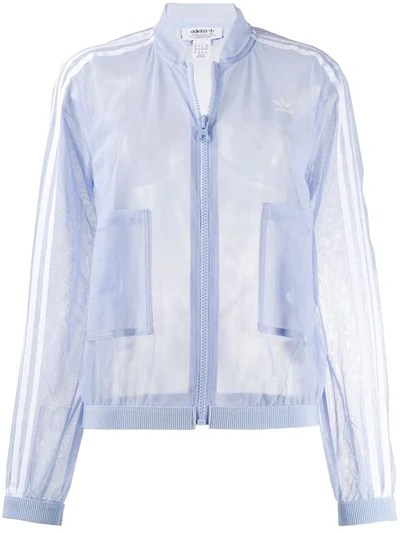 Shop Adidas Originals Adidas Sheer Track Jacket - Purple