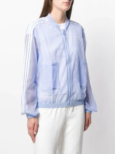 Shop Adidas Originals Adidas Sheer Track Jacket - Purple