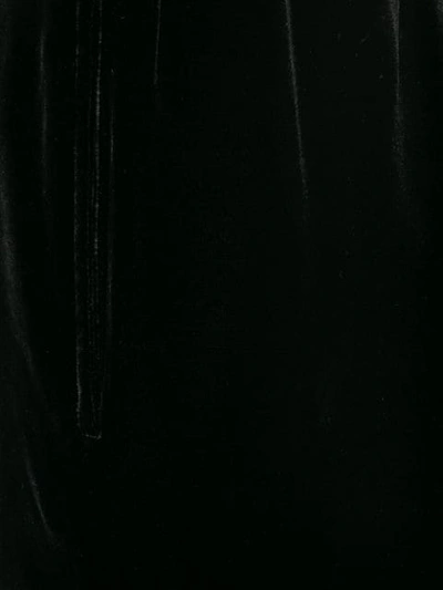 Aspesi Velour Wide-leg Sweatpants In Black