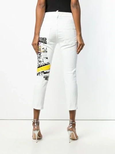 Shop Dsquared2 Cool Girl Cropped Jeans In White