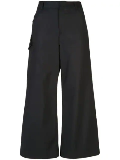 Shop Derek Lam Utility Pocket Cropped Trousers In Black