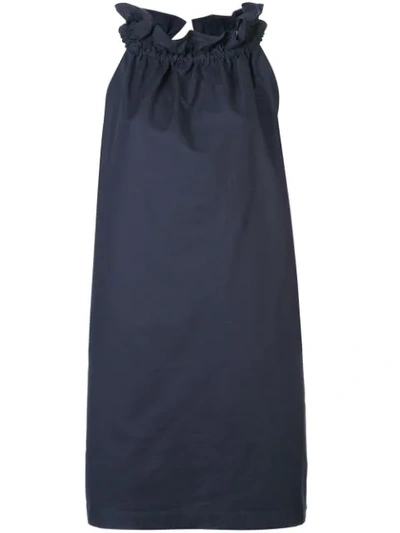 Shop Atlantique Ascoli Halterneck Mini Dress - Blue
