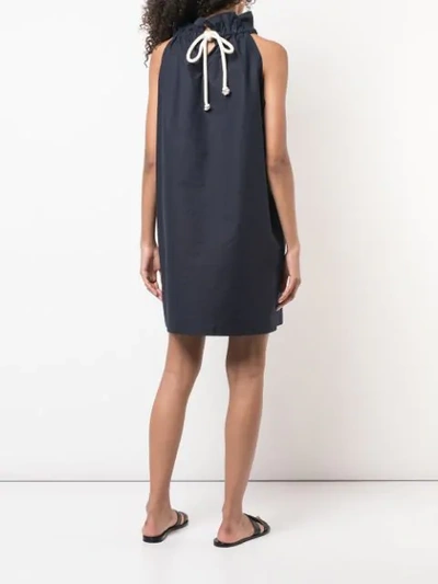 Shop Atlantique Ascoli Halterneck Mini Dress - Blue