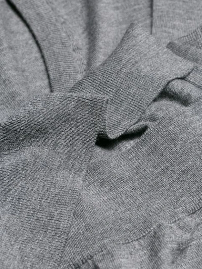 Shop Chloé Waist-tied Sweater Dress - Grey