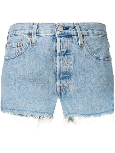Shop Levi's Denim Shorts In Blue