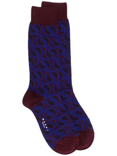Shop Marni Bohemian Knitted Socks In Tur97