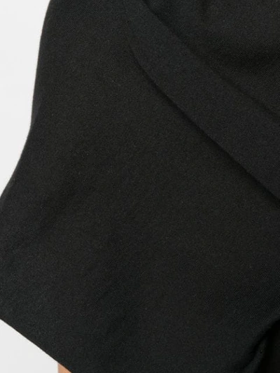 Shop Yohji Yamamoto Cape T-shirt - Black
