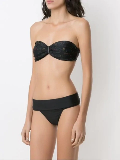 Shop Osklen Strapless Bikini Set In Black