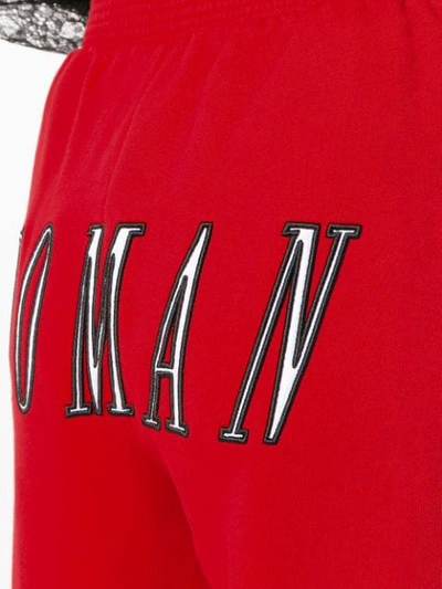 Off-white High-waisted Track Trousers In Red