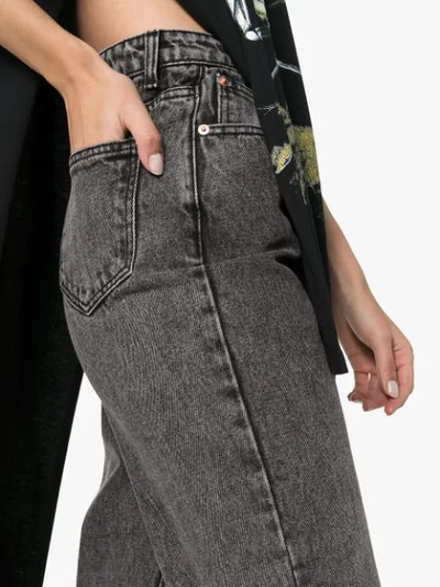 Shop We11 Done We11done Mom-jeans Im Cropped-design - Schwarz In Black
