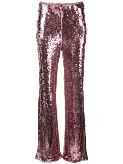 Shop Rachel Gilbert Addie Sequin Trousers In Pink